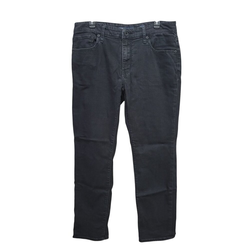 BKE Jeans Mens 33x30 Black‎ Mason Straight Taper Mid Rise Stretch Denim